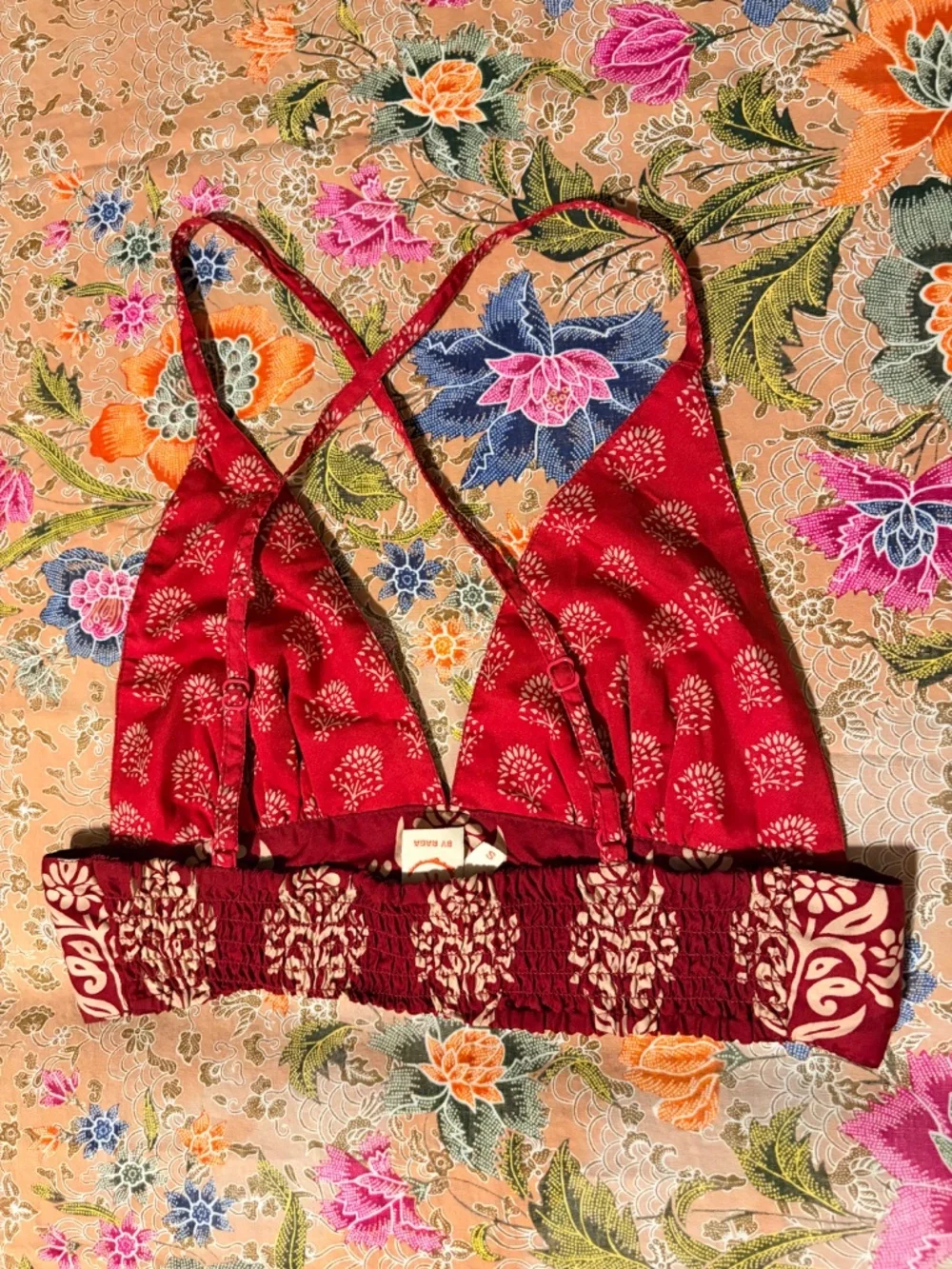 Raga crop top and tiered skirt set size small